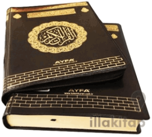 063KB Kabe Mühürlü Kuranı Kerim Fermuarlı Kılıflı - Çanta Boy