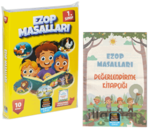 1. Sınıf Okuma Seti Ezop Masalları 10 Kitap + Değerlendirme Kitapçığı İlaveli