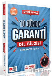 10 Günde Garanti Dil Bilgisi Video Ders Kitabı