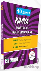 10. Sınıf Kimya Haftalık Takip Sınavları