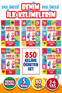 2-6 Yaş Benim İlk Kelimelerim Seti Etkinlikleri Seti - 5 Kitap