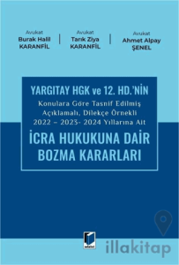 2022 - 2023 - 2024 Yıllarına Ait İcra Hukukuna Dair Bozma Kararları