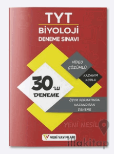 2023 TYT Biyoloji ÖSYM Formatında Video Çözümlü Yeni Nesil Kazandıran 30'lu Deneme