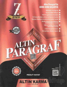 2025 7. Sınıf Altın Paragraf Soru Bankası