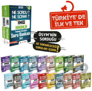 2025 Hukuk Atölyesi HMGS Hakimlik Ne Sordu Ne Sorar Soru Bankası Modüler Set