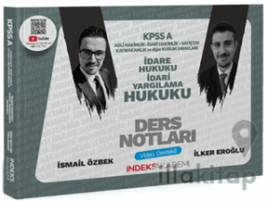 2025 KPSS A Grubu İdare ve İdari Yargılama Hukuku Video Ders Notları