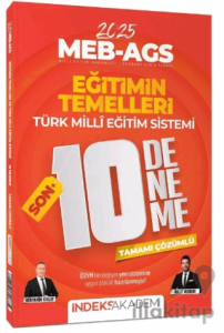 2025 MEB-AGS Eğitimin Temelleri ve Türk Milli Eğitim Sistemi SON 10 Deneme Çözümlü