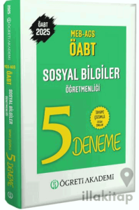 2025 MEB AGS ÖABT Sosyal Bilgiler Öğretmenliği Tamamı Çözümlü 5 Deneme