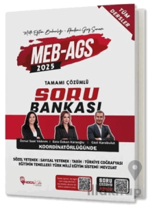 2025 MEB-AGS Tüm Dersler Soru Bankası Çözümlü