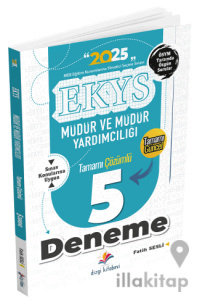 2025 MEB EKYS Müdür ve Müdür Yardımcılığı 5 Deneme Çözümlü