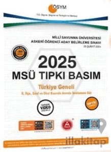 2025 MSÜ Çıkmış Sorular