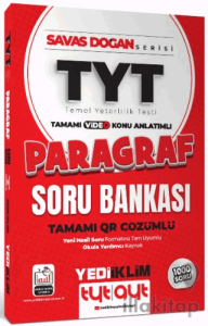 2025 TYT Savaş Doğan Serisi Tamamı Video Konu Anlatımlı ve QR Çözümlü Paragraf Soru Bankası