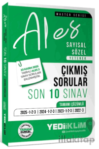 2026 ALES Sayısal Sözel Yetenek Tamamı Çözümlü Son 10 Sınav Çıkmış Sorular (23 Kasım 2025 ALES-3 Ekli)