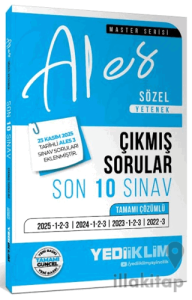 2026 ALES Sözel Yetenek Tamamı Çözümlü Son 10 Sınav Çıkmış Sorular (23 Kasım 2025 ALES-3 Ekli)