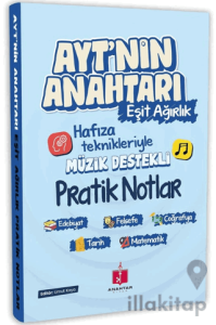 2026 AYT'nin Anahtarı Eşit Ağırlık Tüm Dersler Tek Kitap Hafıza Teknikleriyle Müzik Destekli Pratik Notlar