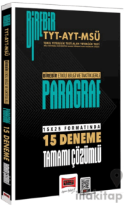 2026 Birebir TYT-AYT-MSÜ Paragraf Tamamı Çözümlü 15 Deneme Sınavı