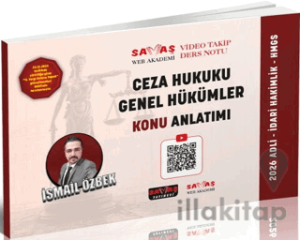 2026 Ceza Hukuku Genel Hükümler Konu Anlatımı
