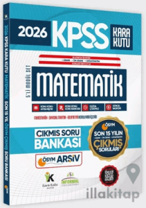 2026 FULLKPSS Lisans -Önlisans-Ortaöğretim Matematik Kara Kutu ÖSYM Çıkmış Soru Bankası Son 15 Yıl