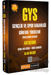 2026 GYS Gençlik ve Spor Bakanlığı Görevde Yükselme Sınavlarına Hazırlık Antrenör Konu Anlatımlı Soru Bankası Alan Bilgisi