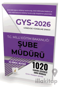2026 GYS Görevde Yükselme Sınavı T.C. Milli Eğitim Bakanlığı Şube Müdürü Tamamı Çözümlü Soru Bankası