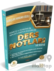 2026 HMGS Hakimlik HUKAL Borçlar Hukuku Özel Hükümler Ders Notları