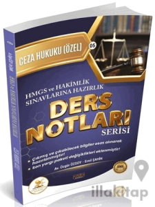 2026 HMGS Hakimlik HUKAL Ceza Hukuku Özel Hükümler Ders Notları