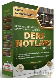 2026 HUKAL Adli Hakimlik Ders Notları Seti