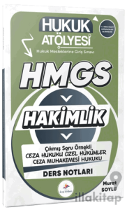 2026 Hukuk Atölyesi Hakimlik HMGS Hukuk Mesleklerine Giriş Sınavı Çıkmış Soru Örnekli Ceza Hukuku Özel Hükümler Ceza Muhakemesi Hukuku Ders Notları