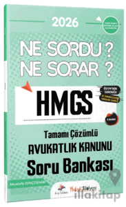 2026 Hukuk Atölyesi HMGS Ne Sordu Ne Sorar Avukatlık Kanunu Tamamı Çözümlü Soru Bankası