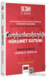 2026 Kaymakamlık-Adli ve İdari Hakimlik-Paem-Misyon Koruma-KPSS ve Diğer Tüm Kurum Sınavları İçin Cumhurbaşkanlığı Hükümet Sistemi Çözümlü Sorular