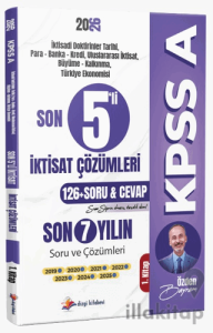 2026 KPSS A Son 5'li İktisat Son 7 Yıl Tamamı Çözümlü Orijinal Çıkmış Sorular 1. Kitap (2019-2025)