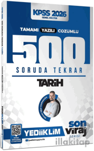 2026 KPSS AGS Son Viraj Serisi Tarih Tamamı Yazılı Çözümlü 500 Soruda Genel Tekrar Kampı