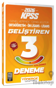 2026 KPSS Genel Yetenek Genel Kültür Geliştiren 3 Deneme Çözümlü