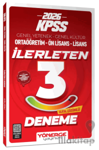 2026 KPSS Genel Yetenek Genel Kültür İlerleten 3 Deneme Çözümlü