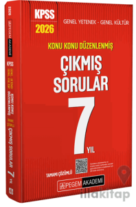 2026 KPSS Genel Yetenek Genel Kültür Konu Konu Düzenlenmiş Tamamı Çözümlü Çıkmış Sorular 7 Yıl