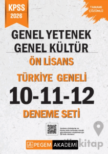 2026 KPSS Genel Yetenek Genel Kültür Ön Lisans Tamamı Çözümlü Türkiye Geneli 10-11-12 (3'lü Deneme Seti)