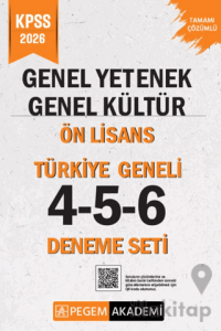 2026 KPSS Genel Yetenek Genel Kültür Ön Lisans Tamamı Çözümlü Türkiye Geneli 4-5-6 (3'lü Deneme Seti)