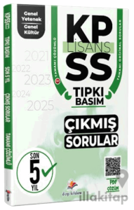 2026 KPSS Genel Yetenek Genel Kültür Son 5 Yıl PDF Çözümlü Tıpkı Basım Çıkmış Sorular
