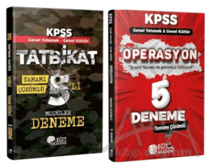 2026 KPSS Genel Yetenek Genel Kültür Tamamı Çözümlü Tatbikat 5 li ve Operasyon 5+1 Muhteşem Set