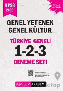 2026 KPSS Genel Yetenek Genel Kültür Tamamı Çözümlü Türkiye Geneli 1-2-3 (3'lü Deneme Seti)