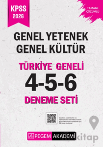 2026 KPSS Genel Yetenek Genel Kültür Tamamı Çözümlü Türkiye Geneli 4-5-6 (3'lü Deneme Seti)