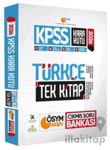 2026 KPSS Kara Kutu Türkçe Tek Kitap ÖSYM Arşiv Çıkmış Soru Bankası Konu Özetli Dijital Çözümlü