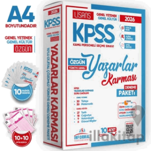 2026 KPSS Lisans GY-GK Yazarlar Karması Türkiye Geneli Kurumsal 10lu Dijital Çözümlü Deneme Paketi