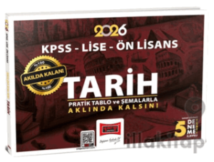 2026 KPSS Lise Ön Lisans Akılda Kalan Pratik Tablo ve Şemalarla Tarih