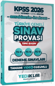2026 KPSS Ortaöğretim Ön Lisans GY-GK Türkiye Geneli Sınav Provası Tıpkı Basım 11-12-13 Deneme Sınavları Tamamı Video