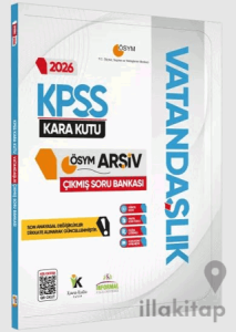 2026 KPSS Vatandaşlık Kara Kutu ÖSYM Çıkmış Soru Havuzu Bankası Konu Özetli Dijital Çözümlü
