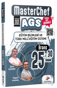 2026 MasterChef MEB AGS Eğitim Bilimleri ve Türk Milli Eğitim Sistemi Tamamı Video Çözümlü 25 Branş Deneme