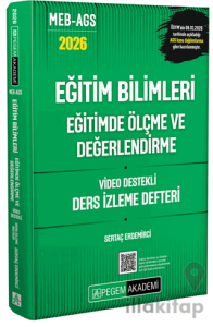 2026 MEB AGS Eğitim Bilimleri Eğitimde Ölçme ve Değerlendirme Video Destekli Ders İzleme Defteri