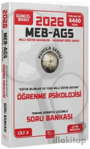 2026 MEB-AGS Eğitim Bilimleri Öğrenme Psikolojisi Soru Bankası Çözümlü