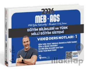 2026 MEB-AGS Eğitim Bilimleri ve Türk Milli Eğitim Sistemi Video Ders Notları - 1